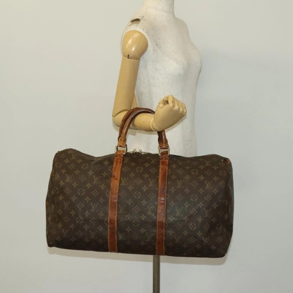 LOUIS VUITTON Monogram Keepall 50 Boston Bag M41426 LV Auth 140450 - Picture 1 of 16